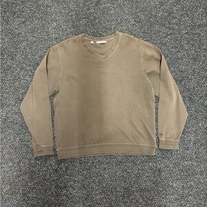 Cutter & Buck Men's Brown V-Neck Sweater